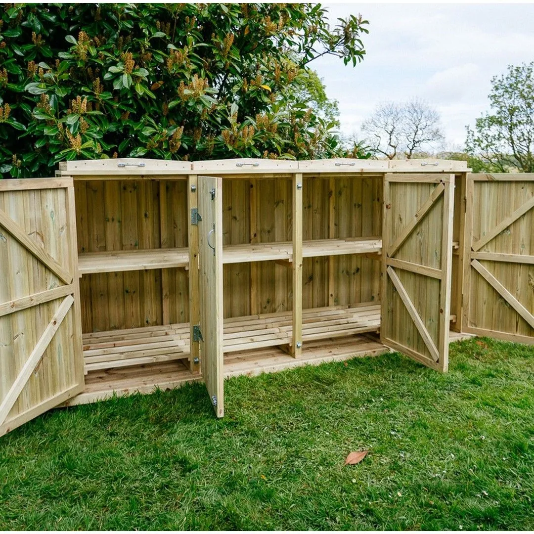 Buttercup Farm Shireburn 8 Box Store - Timber - Fits 8 x Boxes in Brown 2