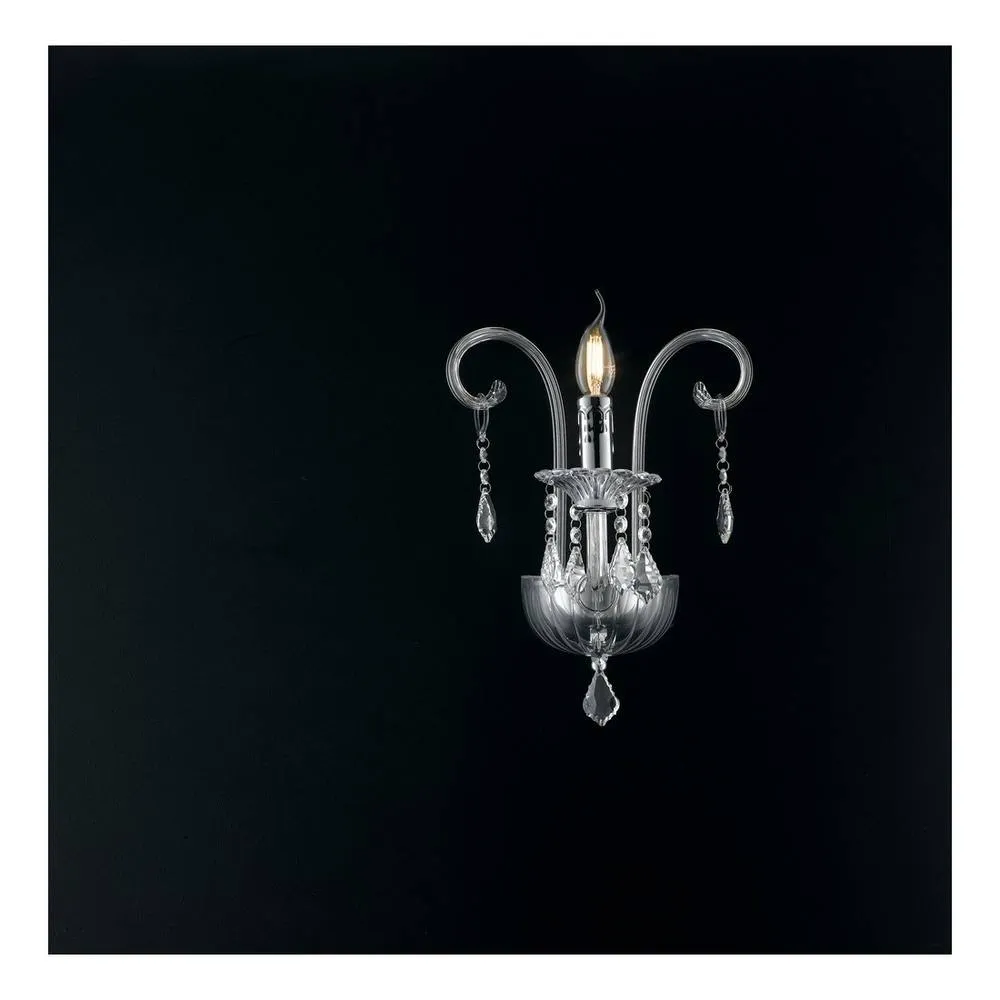 Netlighting Wall Light Chrome Crystal 22x30x25cm in Silver 2