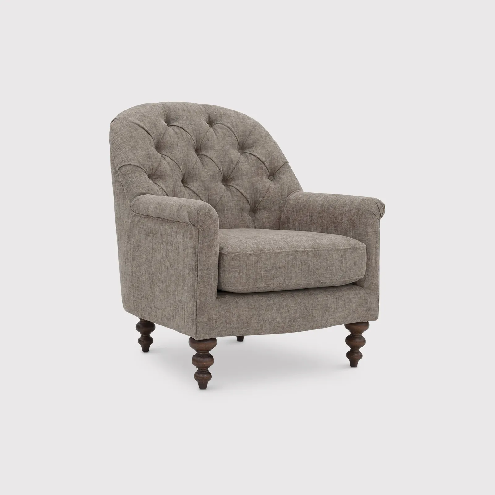 English Heritage Clover 26 Accent Armchair, Grey Fabric | Barker & Stonehouse 1