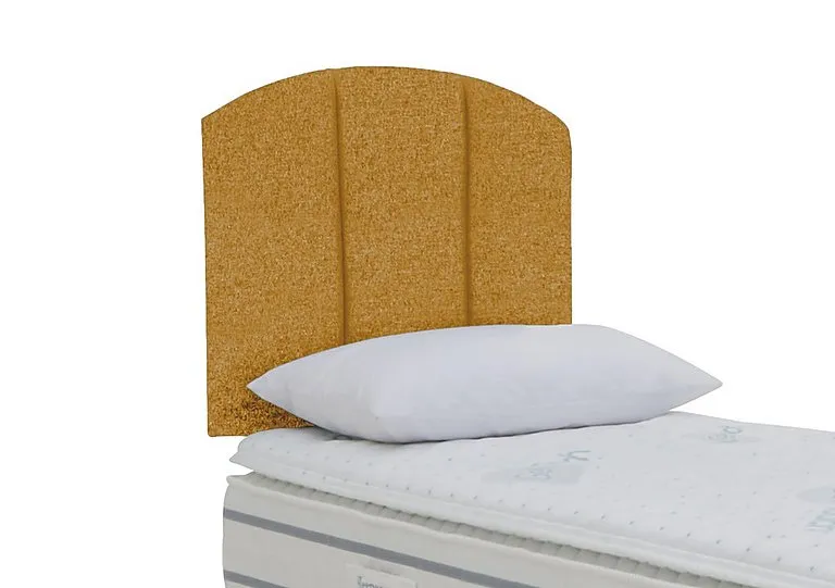 Banff Strutted Headboard - Single - Tweed Mustard