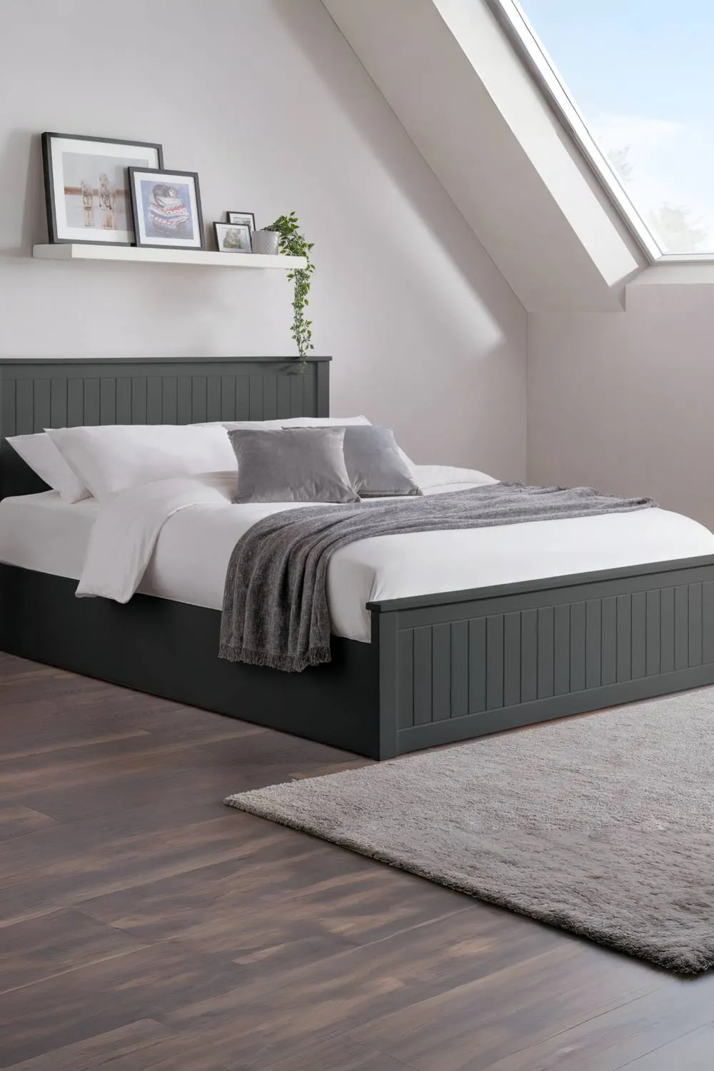 Julian Bowen Maine Ottoman Storage Bed in Dark Grey 1