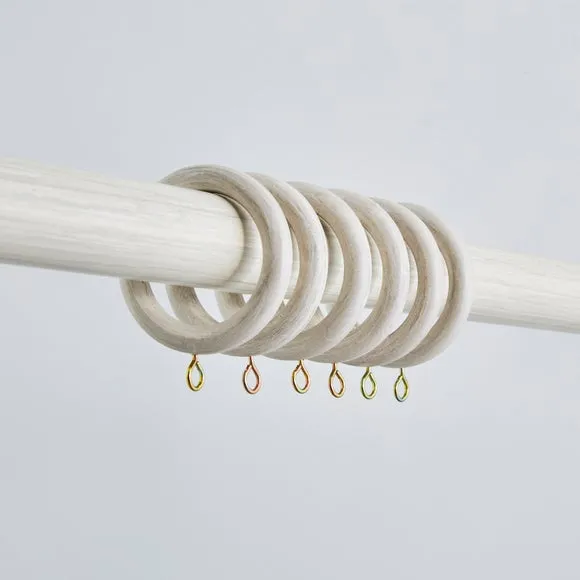 Pack of 6 Curtain Rings 2