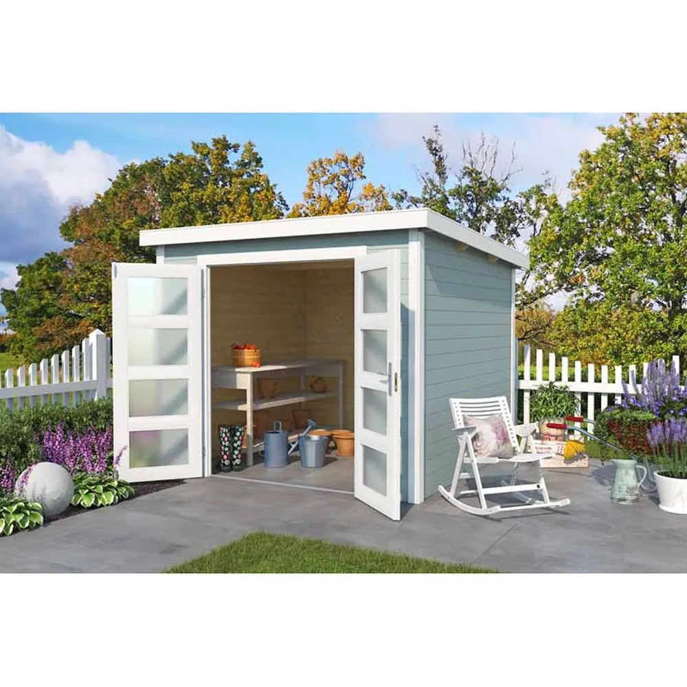 Lasita Maja Ltd Zambezi 3-Log Cabin, Garden Room, Home Office - L270xW224.6xH210.9 cm in Natural 3