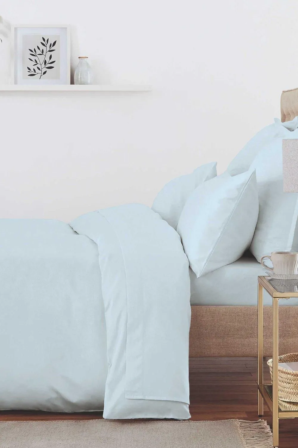 Murmur ' 500TC Plain Dye' Standard Pillowcase in Blue 2