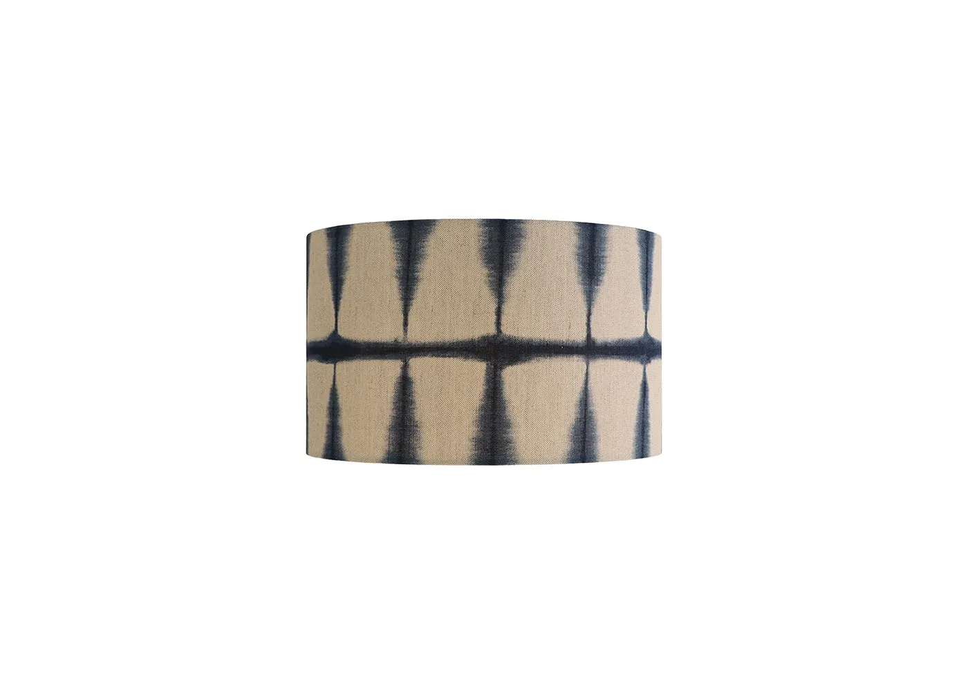 Shropshire Shades Shibori Lampshade Indigo Linen 33 x 20cm 1