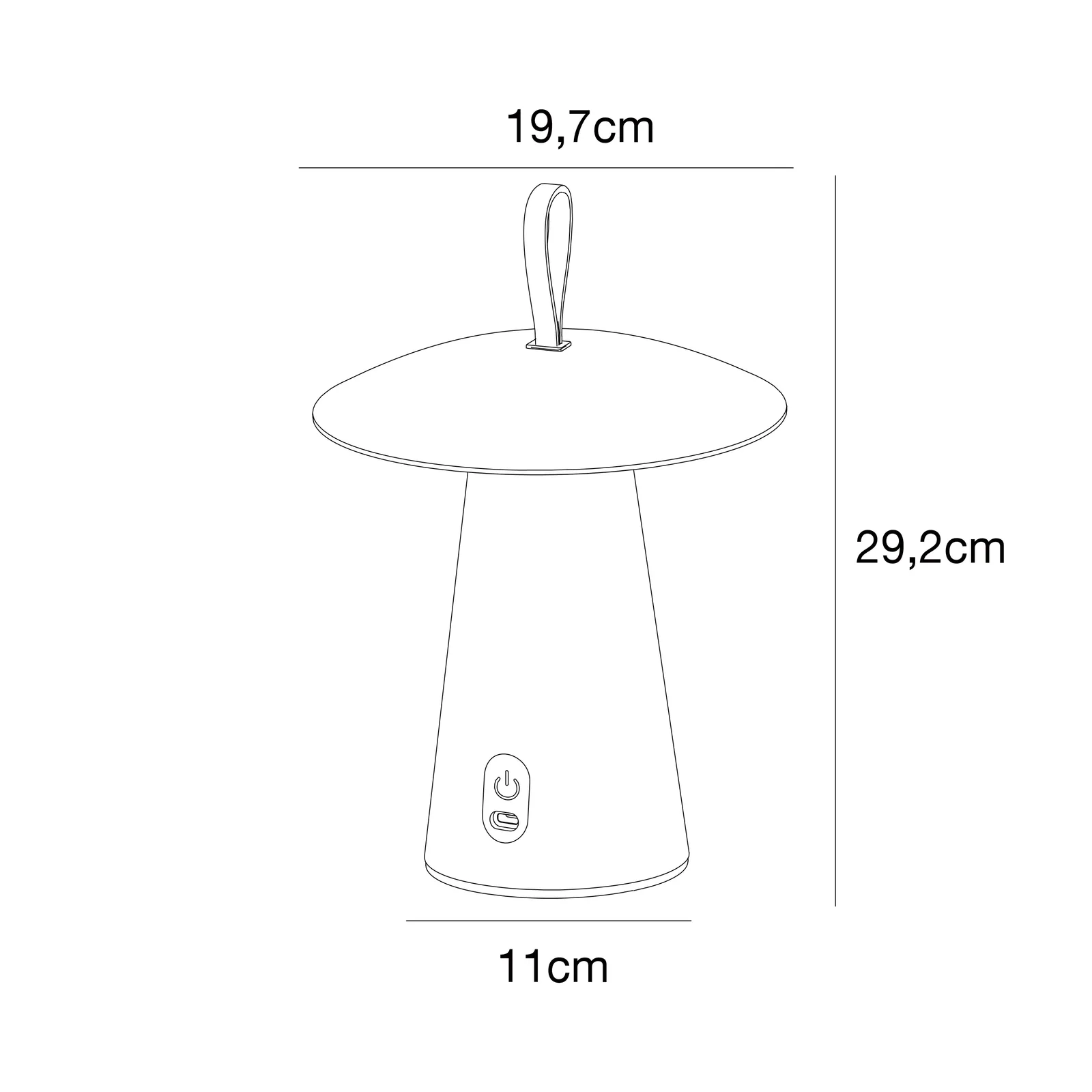 Nordlux Ara Outdoor Portable Light Black Metal Garden LED IP54 Switch 3000k 5