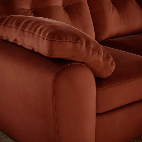 Milton Matte Velvet 2 Seater Sofa 4
