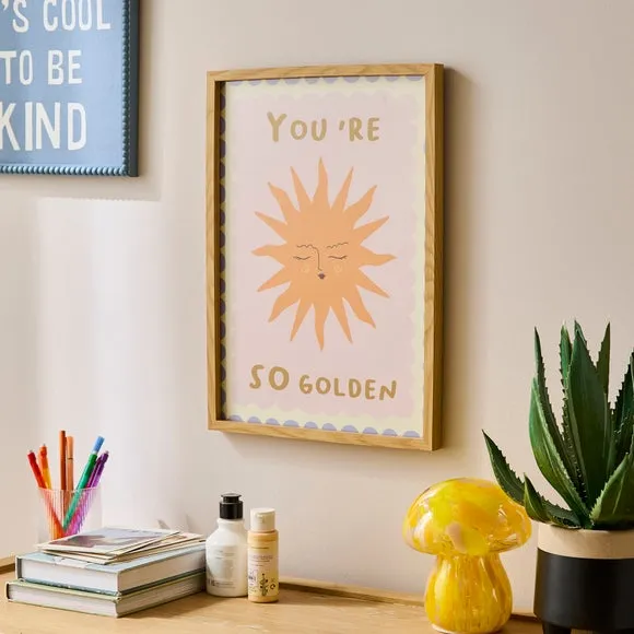 You're So Golden Framed Print