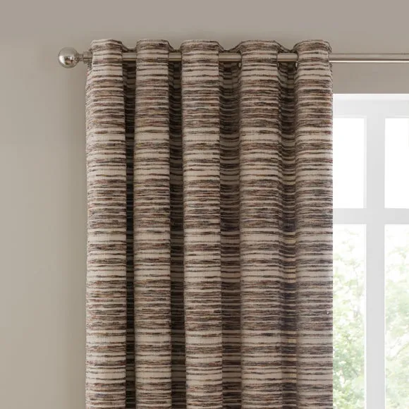 Brancaster Chenille Eyelet Curtains 1