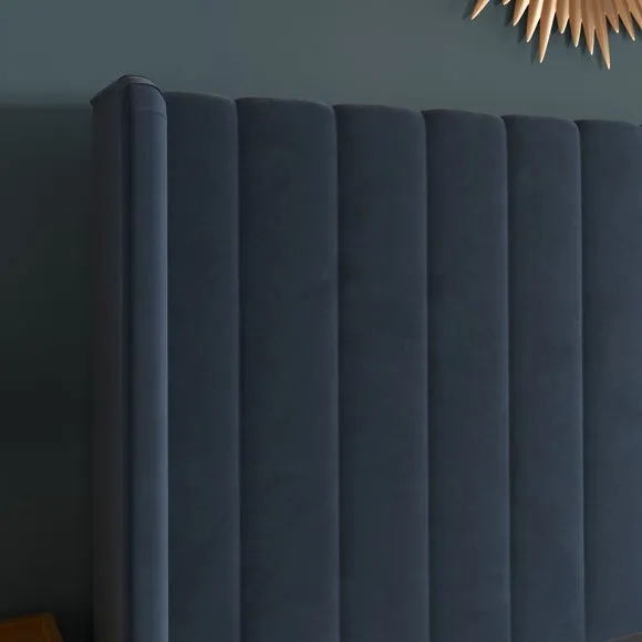 Alara Pleated Velvet Bed Frame 5