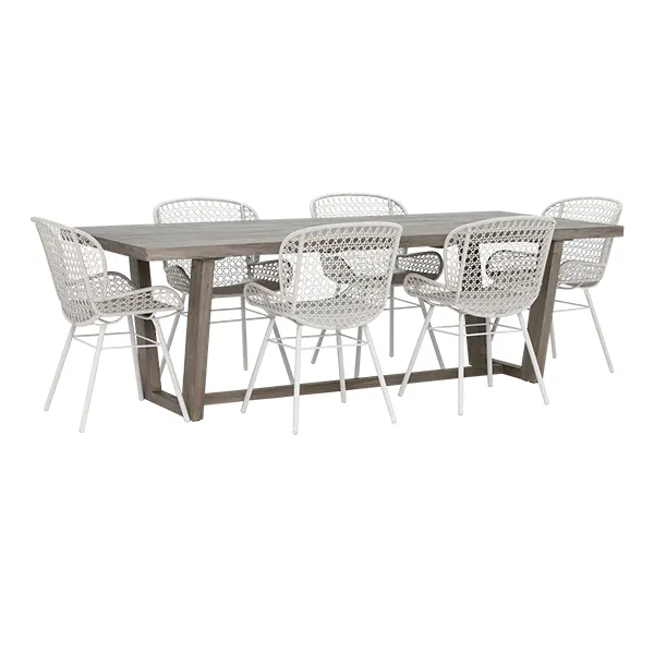 Kos 6 Seat Garden Dining Set with Faro Chairs