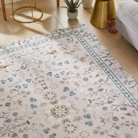 Concept Looms Liberty Antique Scalloped Washable Rug 4