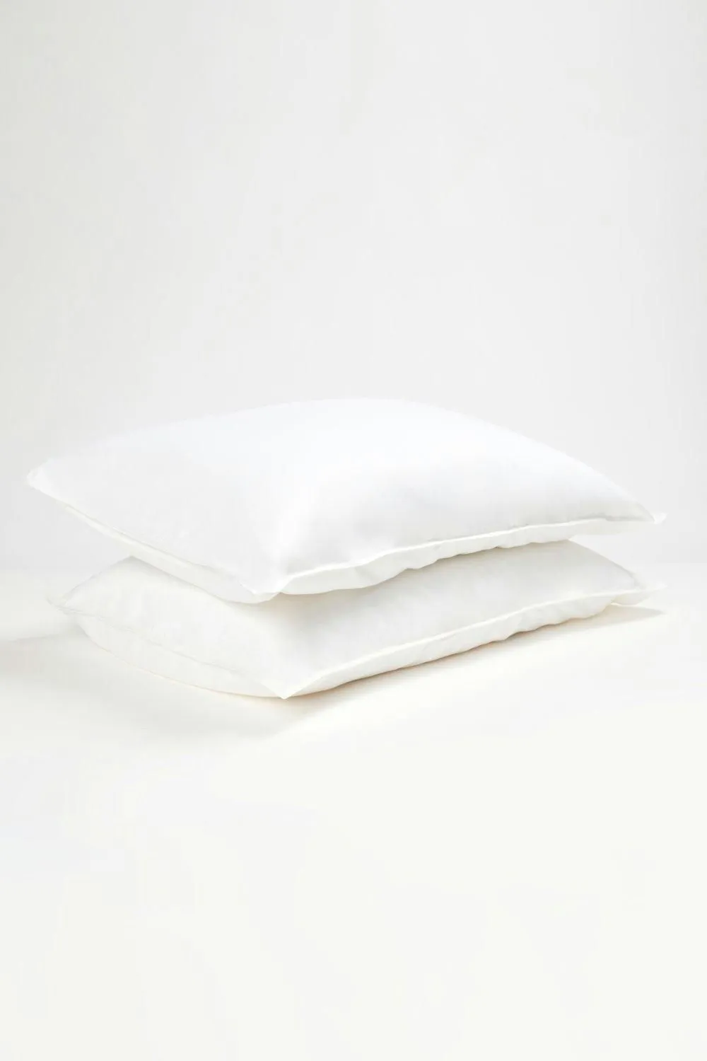 Panda Bamboo & French Linen Pillowcases (2-Pack) Coconut White, White 2