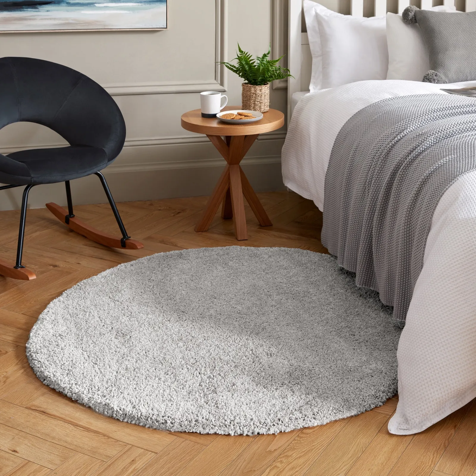 Cosy Soft Shaggy Circle Rug 1