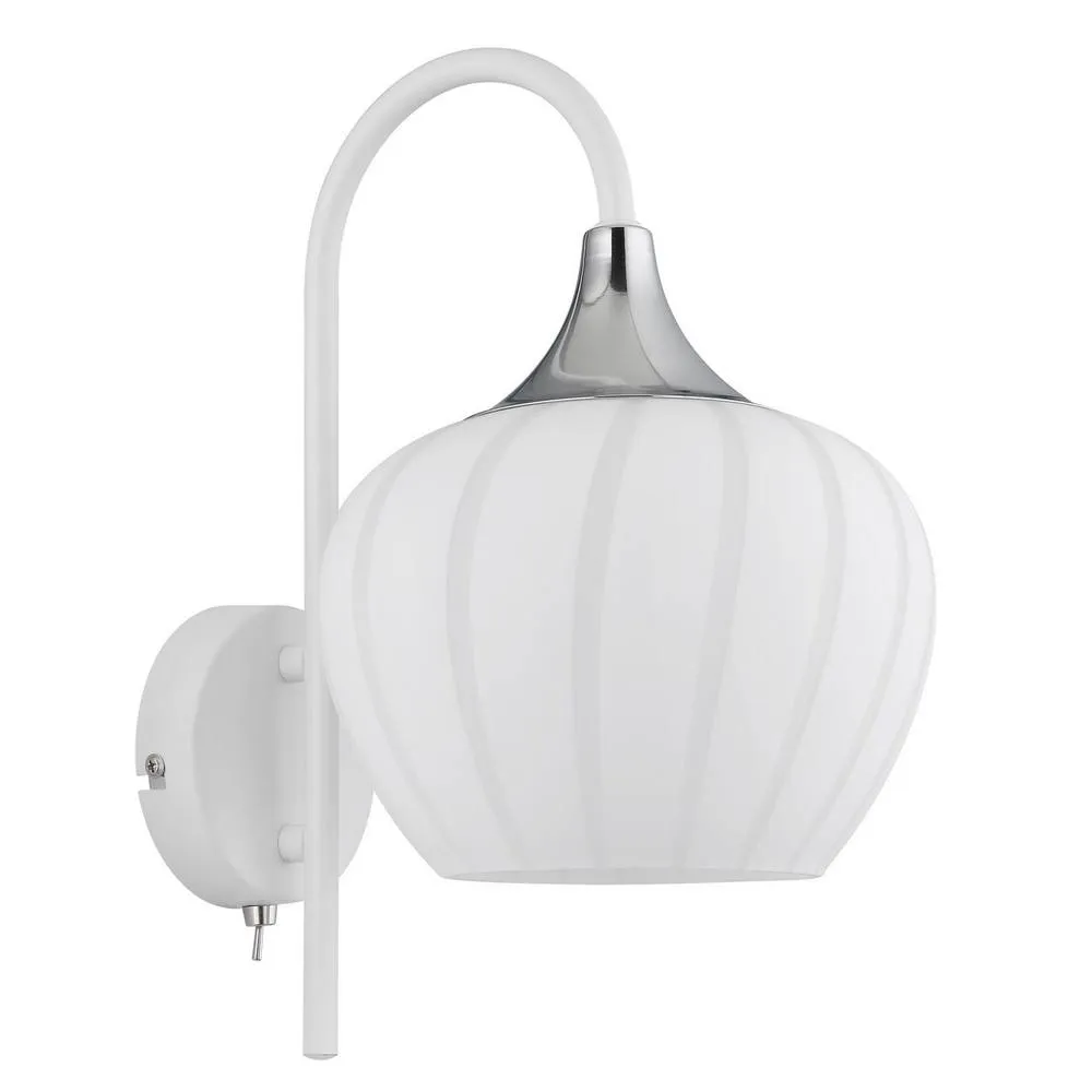 Netlighting Maxy Dome Wall Lamp White Matt Opal Glass Shade 1x E27 2