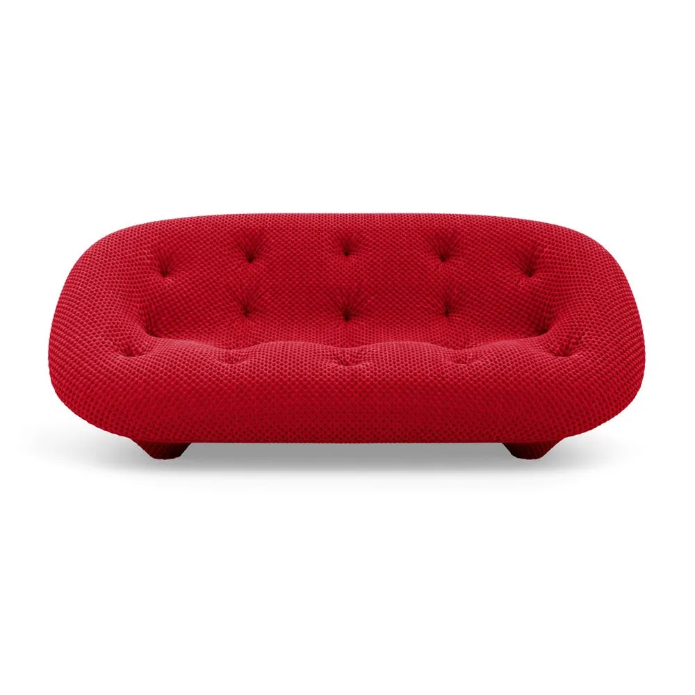 Ligne Roset Ploum Medium Settee High Back Mood Rouge 2