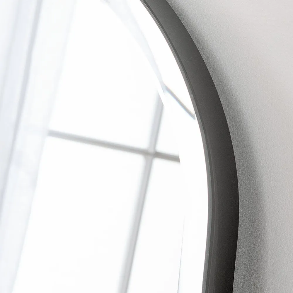 Yearn Mirrors Minimal Bevelled Mantle Mirror Black 91(w) x 69cm(h) 4
