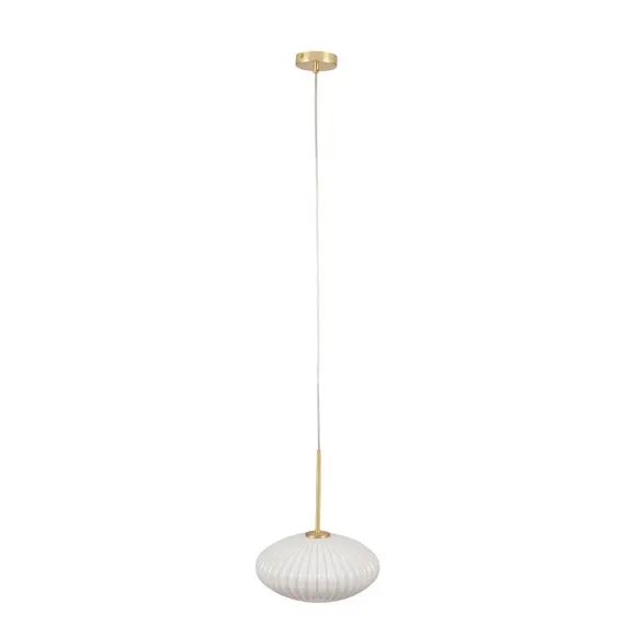Emilia Ribbed Oval Pendant Light 2