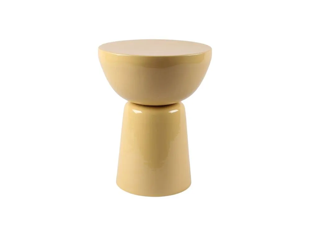 Vente-unique Metal Side Table - Bright Light Yellow - MENIRO 6