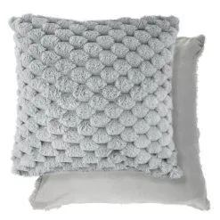 New Edge Blinds Leah Collection Deluxe Cushion Cover in Silver
