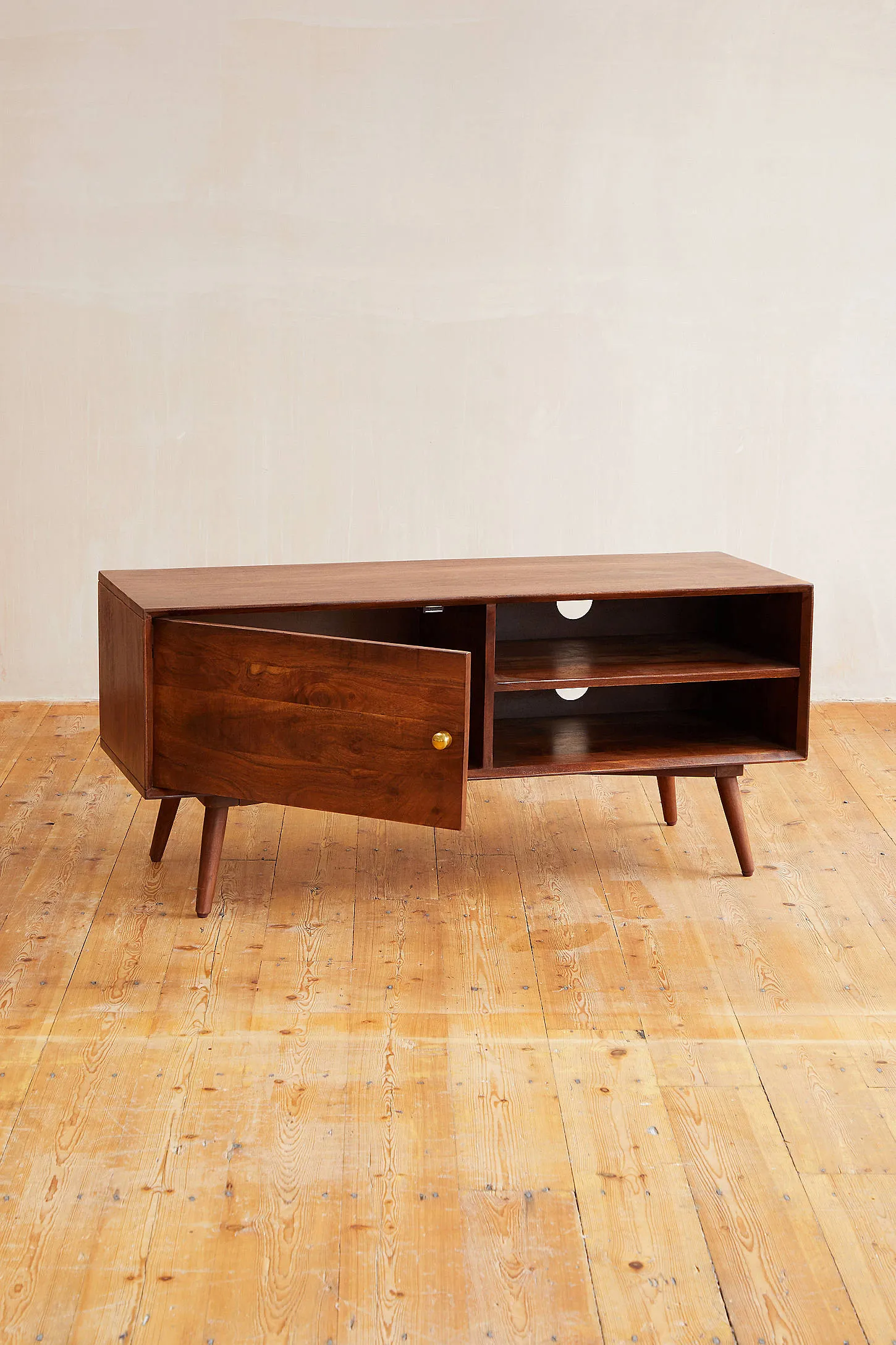 Cynthia Media Storage Console - Brown 115cm x 40cm x 50cm 4