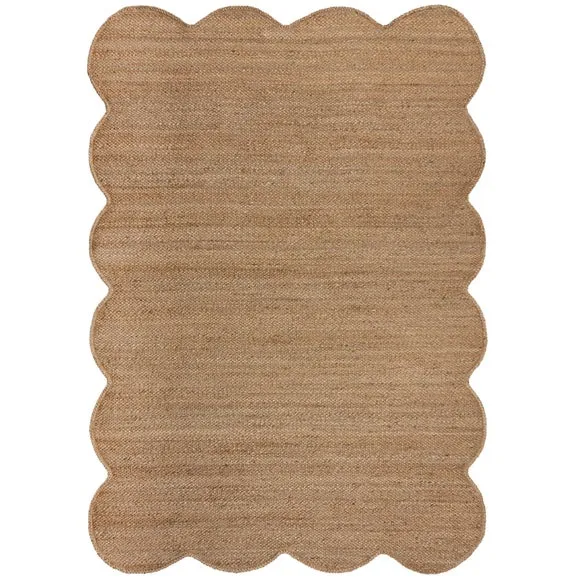 Kesia Scallop Textured Jute Rug 5