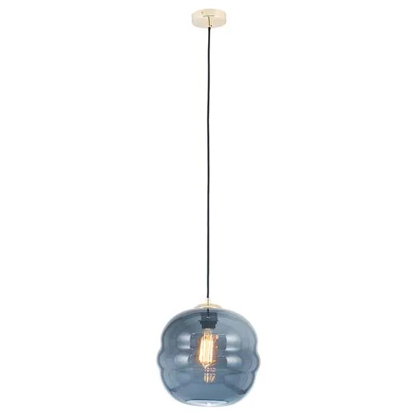 Ripple Glass Pendant  Navy