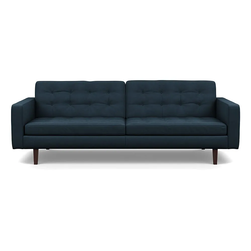 Heal's Hepburn 4 Seater Siena Cotton Deep Sea Wenge