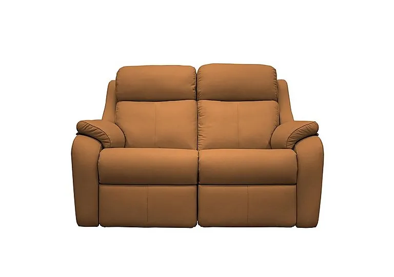 Kingsbury 2 Seater Leather Sofa - No Recliner - Cambridge Tan