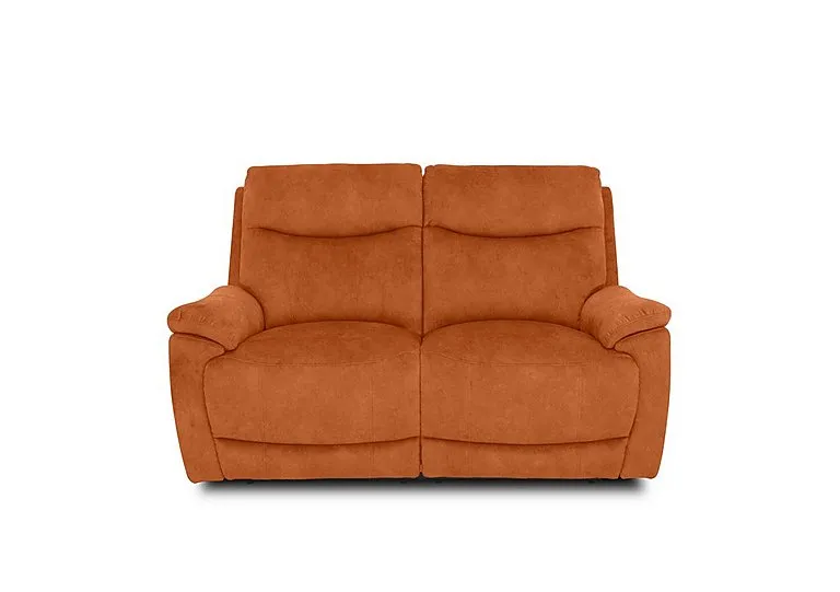 Sloane Fabric 2 Seater Power Recliner Sofa with Power Headrests - Dexter Pumpkin
