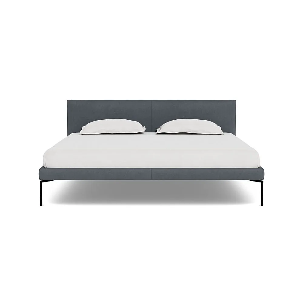 Heal's Matera Bed Super King Siena Cotton Dusky Pink Black Feet 1