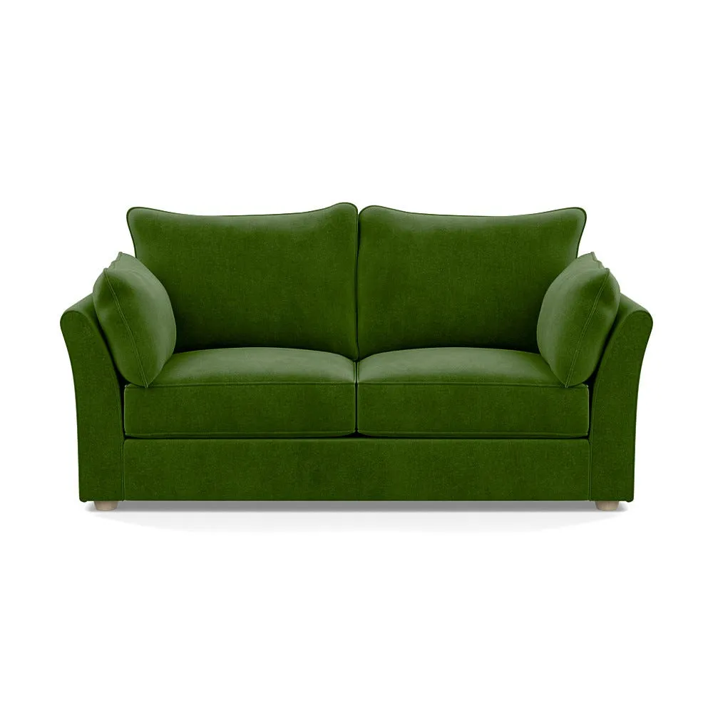 Heal's Tailor 3 Seater Sofa Smart Luxe Velvet Grass Natural Beech Feet 1