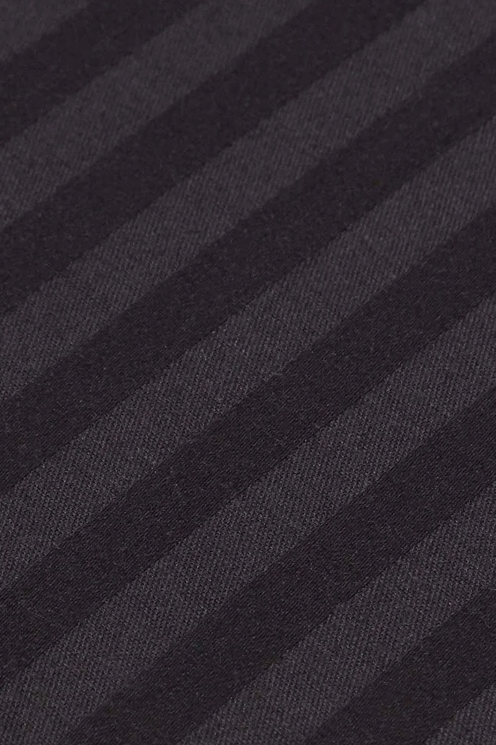 Homescapes Egyptian Cotton Satin Stripe Fitted Sheet 12 inch 330 Thread Count in Black 3