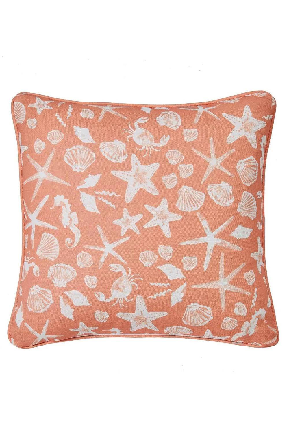 Fusion 'Lobster' Outdoor Water & UV Resistant Garden Filled Bench Cushion in Orange 3