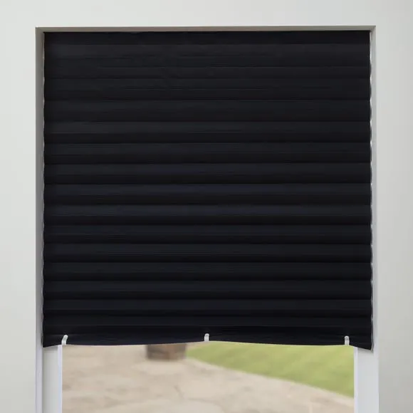 Blackout Temporary Pleated Blind 1