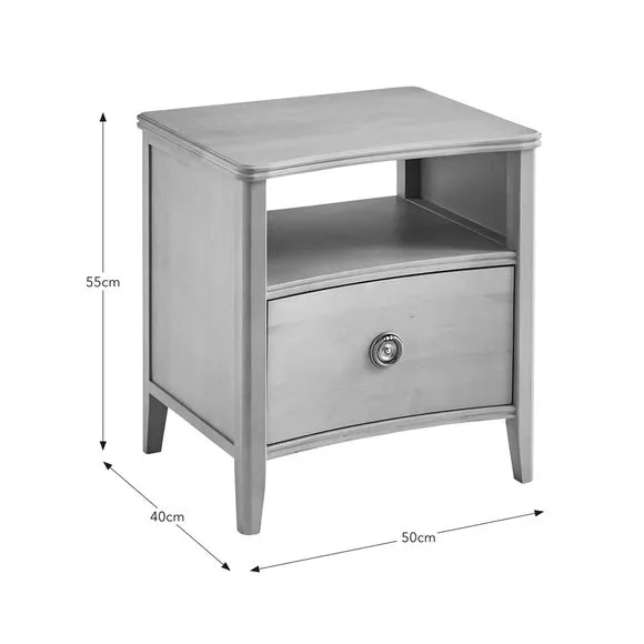 Darlington 1 Drawer Bedside Table 6