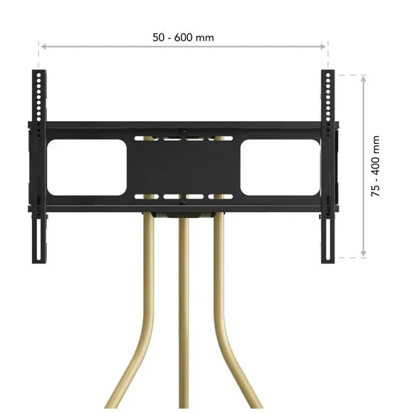 AVF Tiga Freestanding Metal Tripod TV Stand for TVs up to 65" 4
