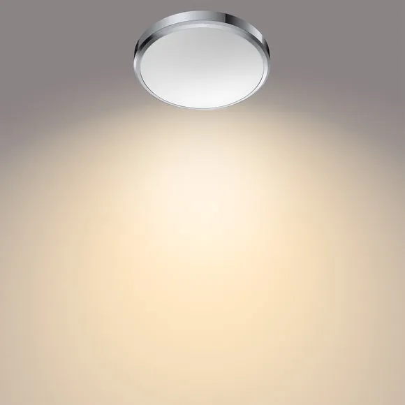 Philips Doris Warm White Integrated LED Bathroom Flush Ceiling Light 2