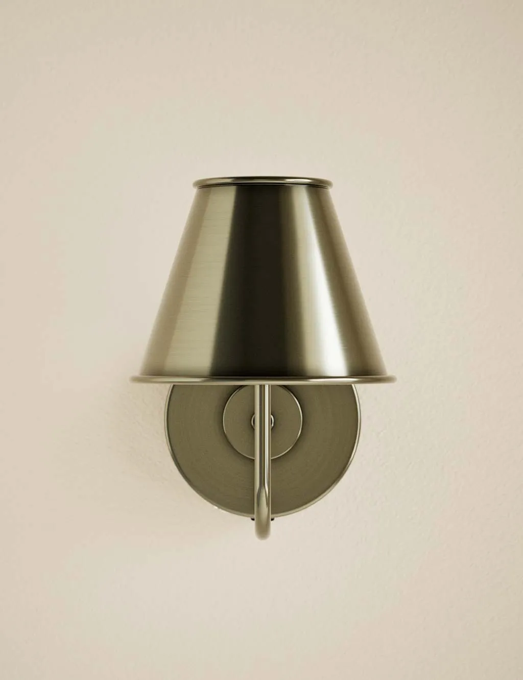 M&S Brass Rechargeable Wall Light Antique Brass