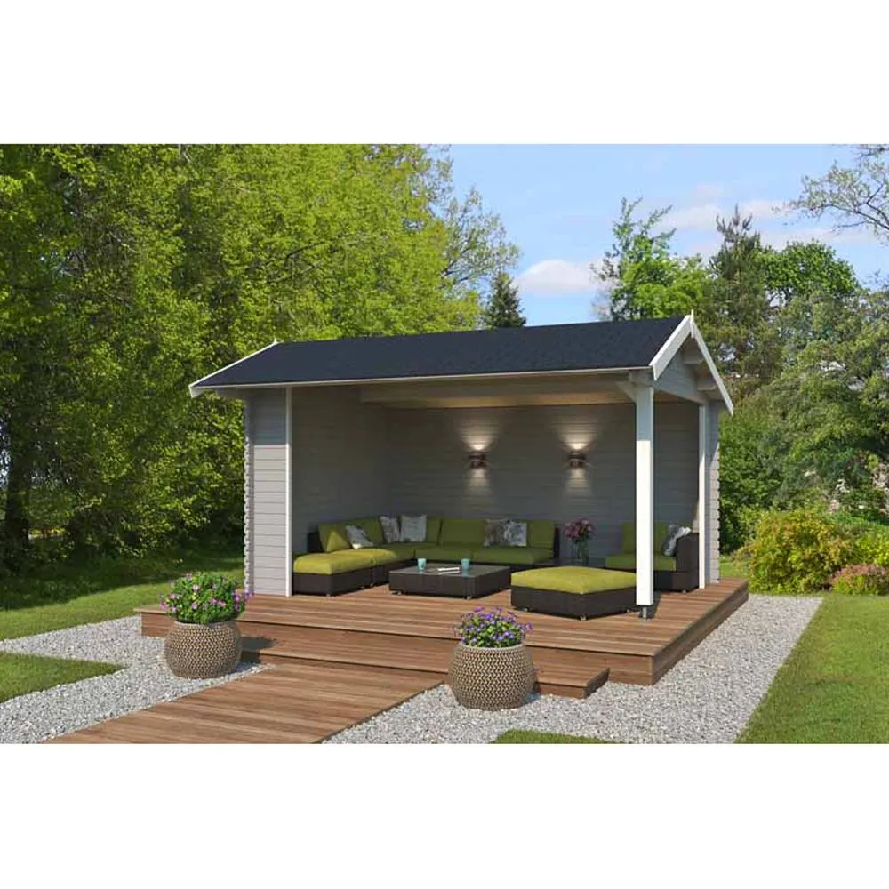 Lasita Maja Ltd San Diego-Log Cabin, Garden Room, Home Office - L389xW465xH273.6 cm in Brown 3