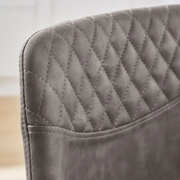 Walden Height Adjustable Bar Stool, Faux Leather 4