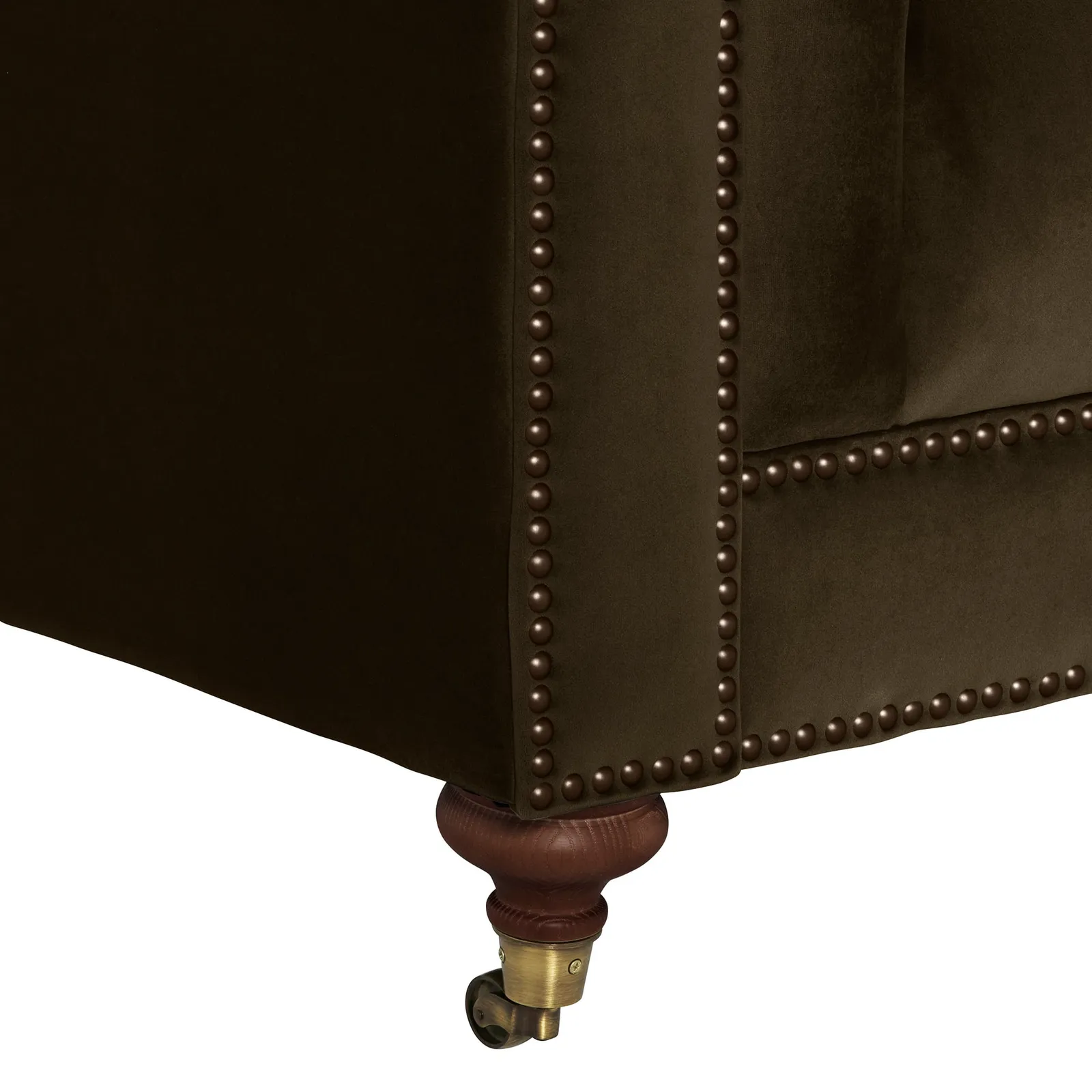 Ullswater 3.5 Seater Chesterfield Sofa, Green Velvet | Barker & Stonehouse 5