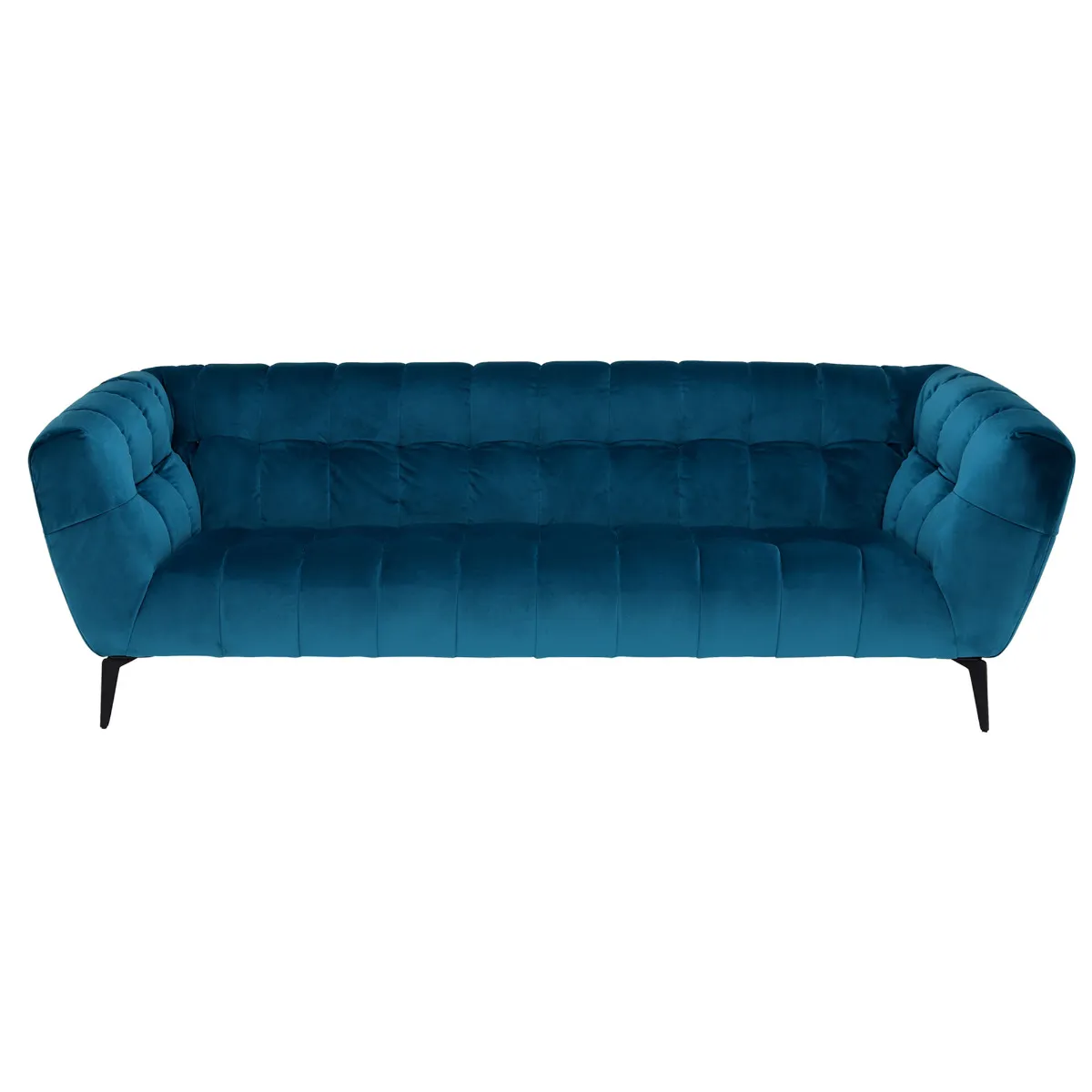 3 Seater Sofa - Teal Velvet - W237 x D95 x H76cm - Barker and Stonehouse