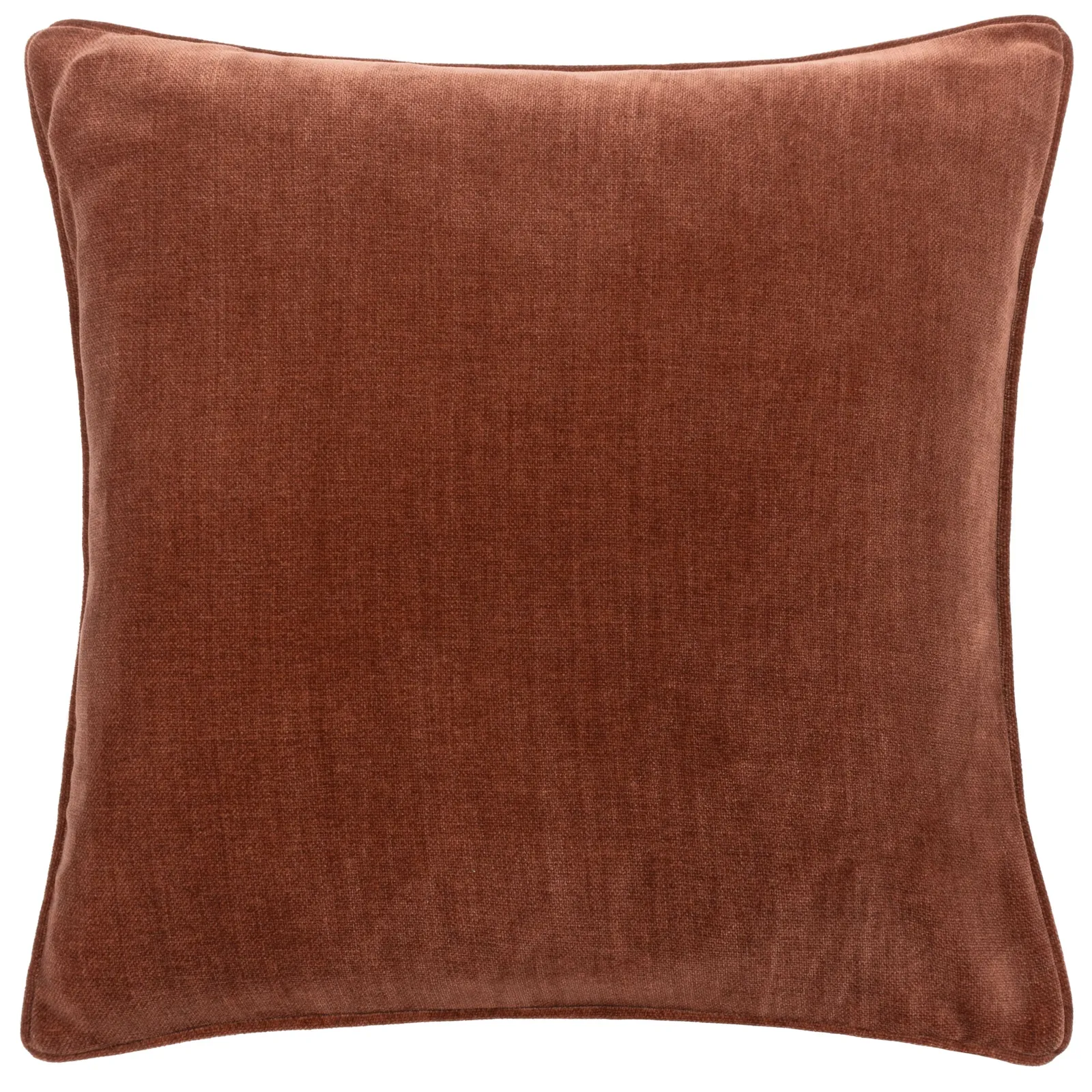Yard Heavy Chenille Woven Piped Cushion in Burnt Orange 2