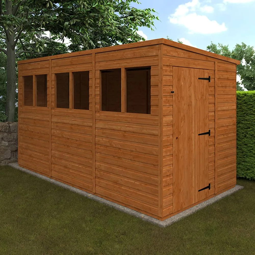 Buttercup Farm 12x6 Flex Pent 12mm Flex - L353.8 x W175 x H203 cm - Burnt Orange 2