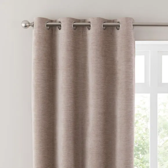 Genoa Chenille Blackout Eyelet Curtains 1