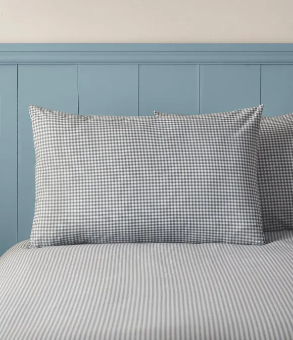 Sydney Gingham Polycotton Duvet Cover & Pillowcase Set 3
