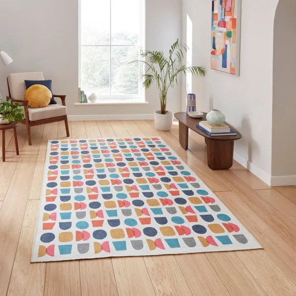 Catherine Lansfield Connect Geo Rug 1