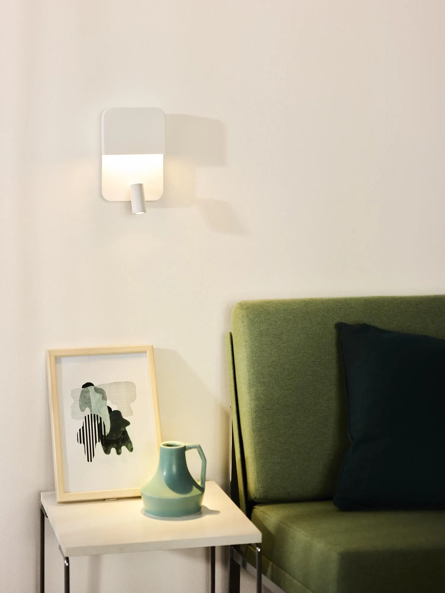 Netlighting Boxer Modern Wall Light LED 1x10W 3000K With USB charging point White 4