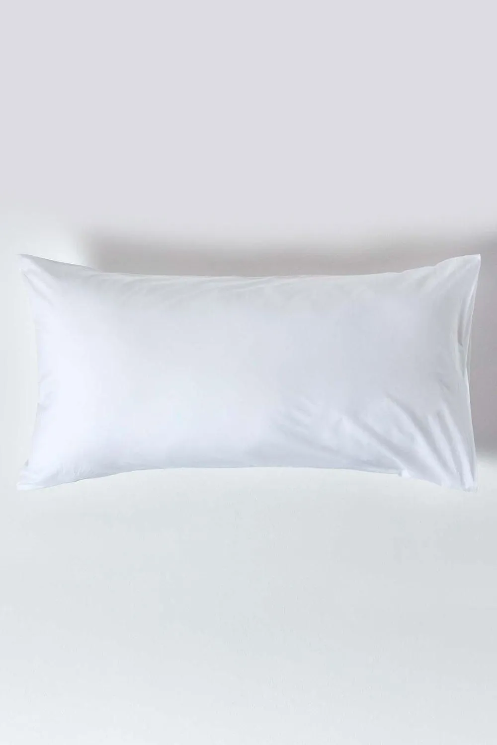 Homescapes Egyptian Cotton Housewife Pillowcase 200 TC, King Size in White 1